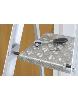 Industrial Step Ladder 10-Tread Aluminium - BS EN 131