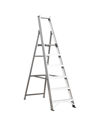 Aluminium Step Ladder 6-Tread Industrial BS EN 131