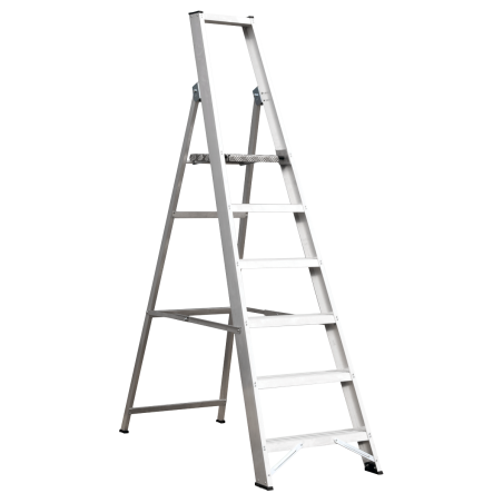 Aluminium Step Ladder 6-Tread Industrial BS EN 131