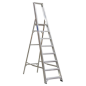 Aluminium Step Ladder 8-Tread Industrial BS 2037/1