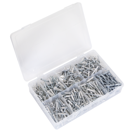 Assortiment de rivets en aluminium 335 pièces