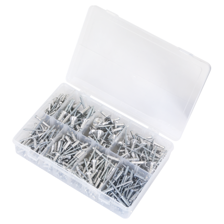 Assortiment de rivets en aluminium 335 pièces