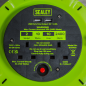 Cassette Type Cable Reel Green with Thermal Trip 2 x 230V and 2 x USB 10m