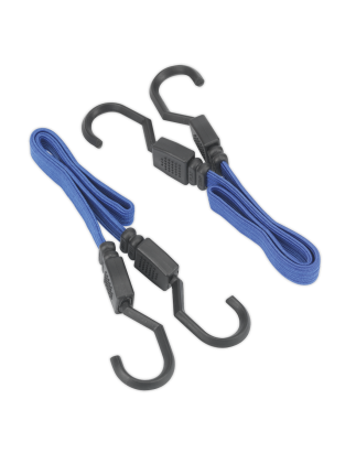 Flat Bungee Cord Set 460mm 2pc