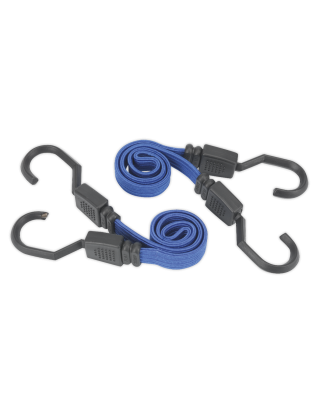 Flat Bungee Cord Set 460mm 2pc