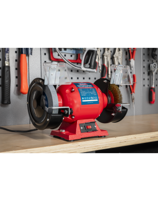 150mm Bench Grinder with Wire Wheel 370W/230V