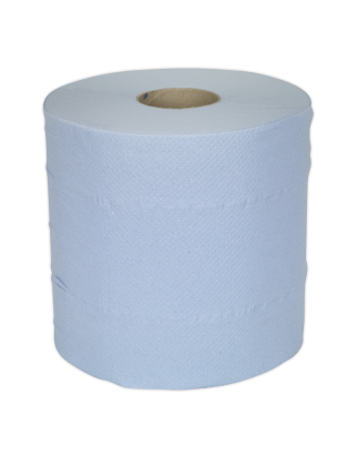 Paper Roll Blue 2-Ply Embossed 150m Pack of 6