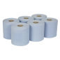 Paper Roll Blue 2-Ply Embossed 150m Pack of 6