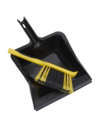 Bulldozer Yard Dustpan & Brush Set