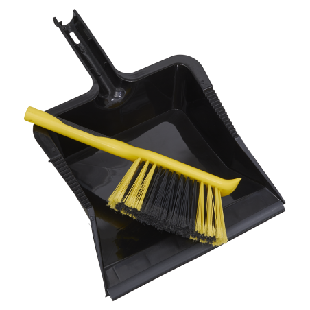 Bulldozer Yard Dustpan & Brush Set