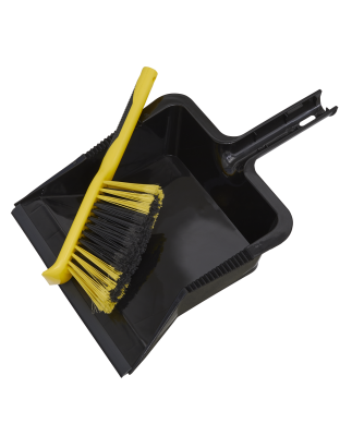 Bulldozer Yard Dustpan & Brush Set