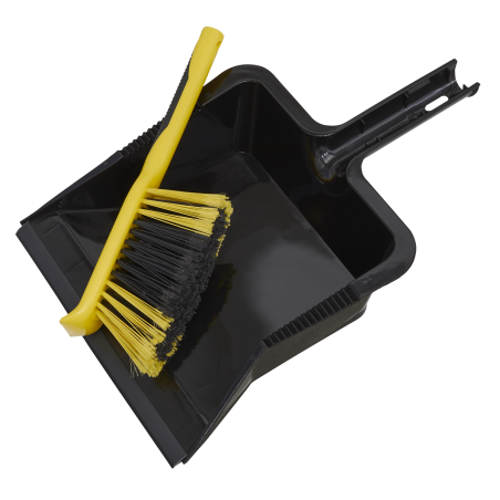 Bulldozer Yard Dustpan & Brush Set