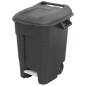 Refuse/Wheelie Bin with Foot Pedal 100L - Black