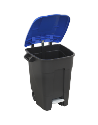 Refuse/Wheelie Bin with Foot Pedal 100L - Blue