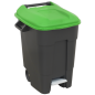 Refuse/Wheelie Bin with Foot Pedal 100L - Green