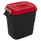 Poubelle/Poubelle de rangement 75L - Rouge