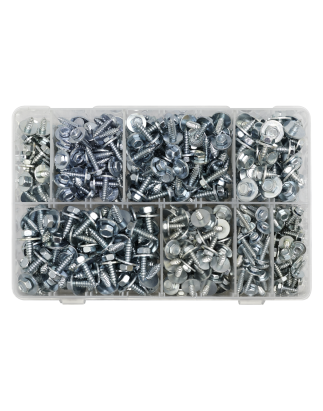 Acme Screw with Captive Washer Assortment 425pc