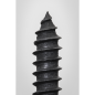 Self-Tapping Screw 4.2 x 13mm Flanged Head Black Pozi Pack of 100