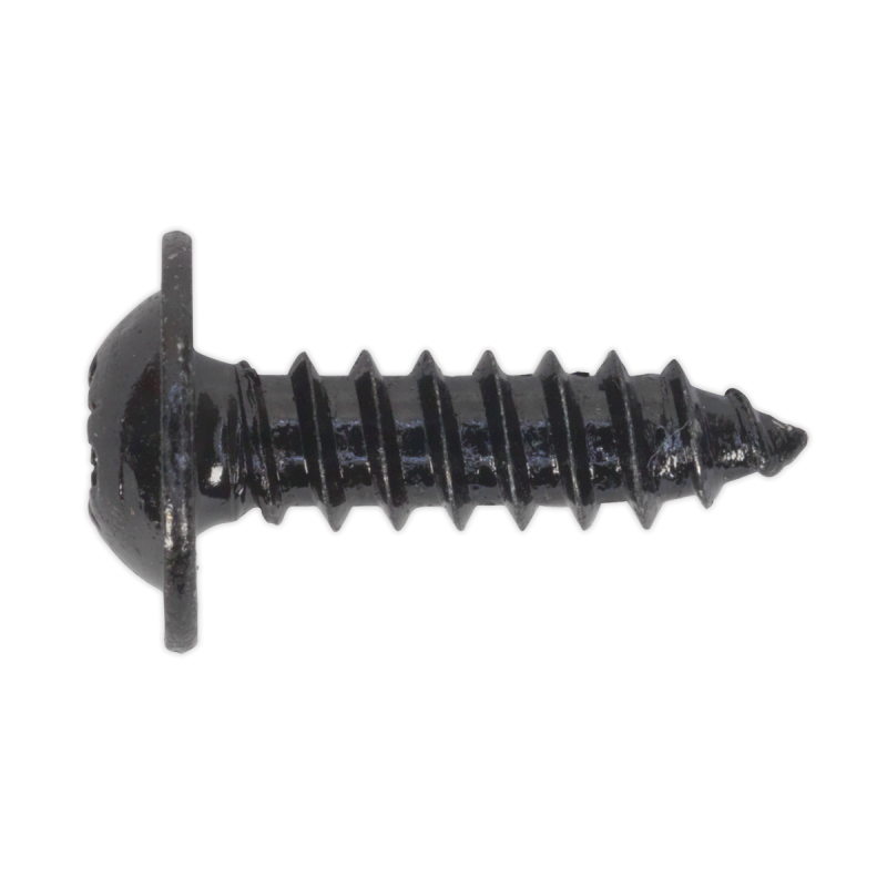 Self-Tapping Screw 4.8 x 16mm Flanged Head Black Pozi Pack of 100