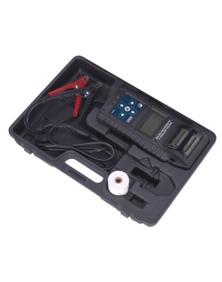 Digital Start/Stop Battery & Alternator Tester with Printer 6/12/24V