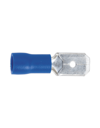 Push-On Terminal 6.3mm Male Blue Pack of 100