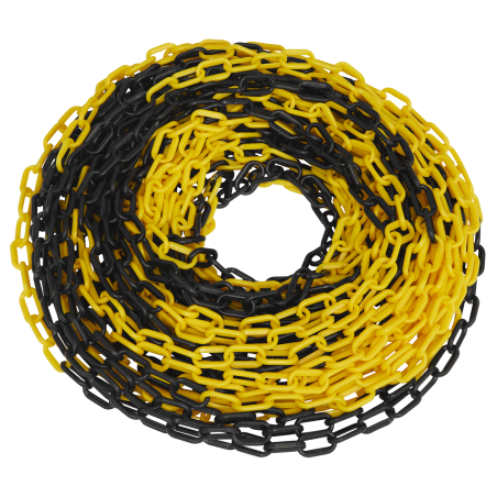 Safety Chain Black/Yellow 25m x 6mm