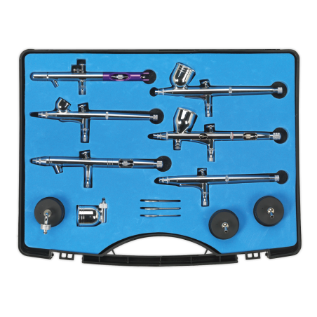 Mini Gravity/Suction Feed Air Brush Kit 10pc