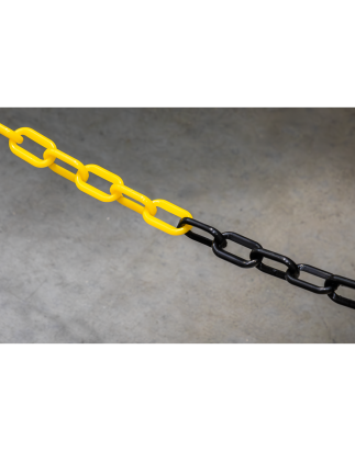 Black/Yellow Post & Chain Kit 25m