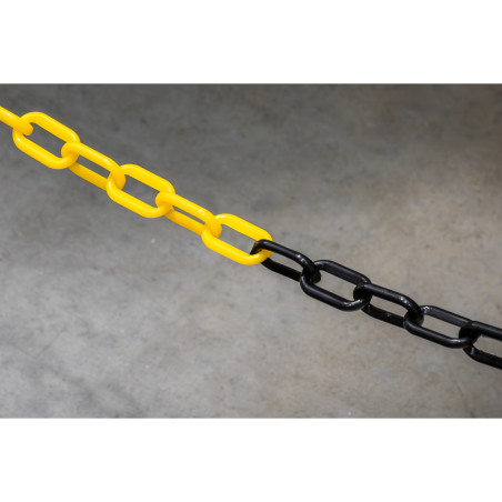 Black/Yellow Post & Chain Kit 25m