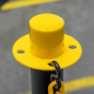 Black/Yellow Post & Chain Kit 25m