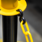 Black/Yellow Post & Chain Kit 25m