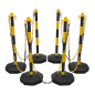 Black/Yellow Post & Chain Kit 25m