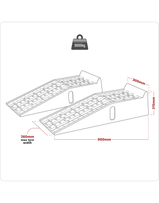 Car Ramps 1.5 Tonne Capacity per Ramp 3 Tonne Capacity per Pair