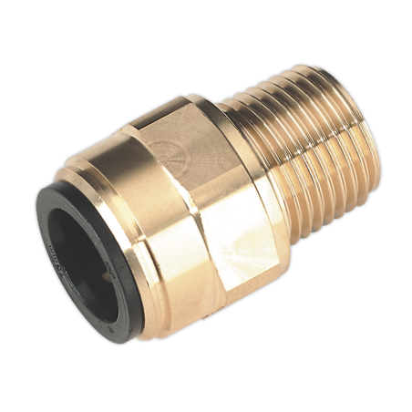 Speedfit® Brass Straight Adaptor 15mm x 1/2"BSPT