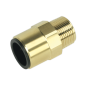 Speedfit® Brass Straight Adaptor 22mm x 3/4"BSPT