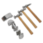 Drop-Forged Panel Beating Set with Hickory Shafts 7pc