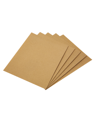 Glasspaper 280 x 230mm - Assorted Pack of 5