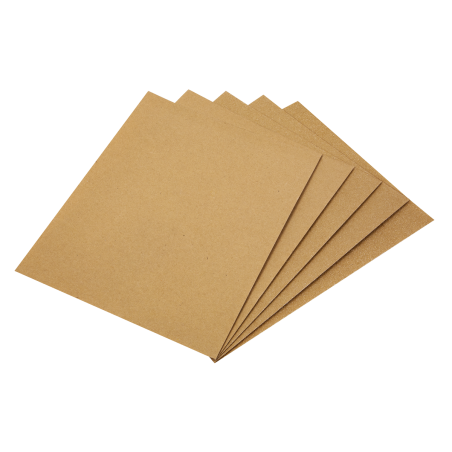 Glasspaper 280 x 230mm - Assorted Pack of 5