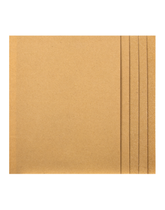 Glasspaper 280 x 230mm - Assorted Pack of 5