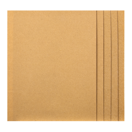 Glasspaper 280 x 230mm - Assorted Pack of 5