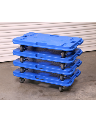 Interlocking Plastic Dolly 150kg Capacity