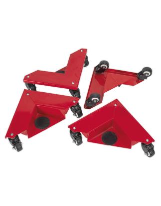 Corner Transport Dollies 150kg Capacity - Set of 4