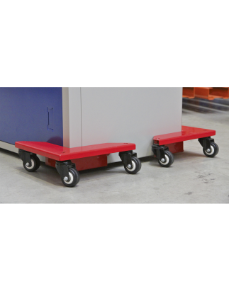 Chariots de transport d'angle, capacité de 150 kg, lot de 4