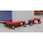 Chariots de transport d'angle, capacité de 150 kg, lot de 4