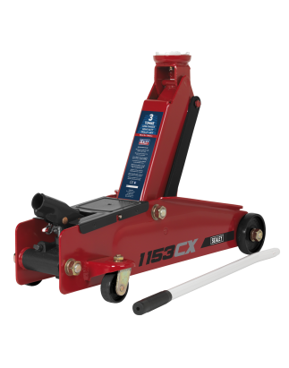 Long Reach Heavy-Duty Trolley Jack 3 Tonne