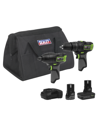 2 x 10.8V SV10.8 Series Combi Drill & Impact Driver Kit