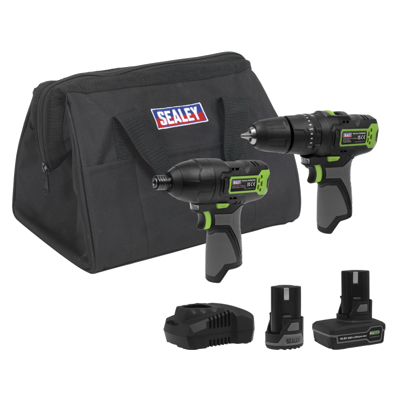 2 x 10.8V SV10.8 Series Combi Drill & Impact Driver Kit