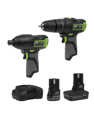 2 x 10.8V SV10.8 Series Combi Drill & Impact Driver Kit