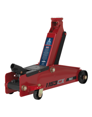 Long Reach Heavy-Duty Trolley Jack 3 Tonne