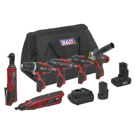 6 x 12V SV12 Series Cordless Power Tool Combo Kit